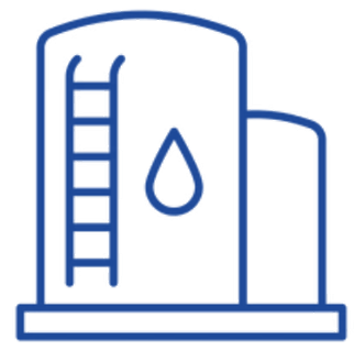 Rain water tank icon
